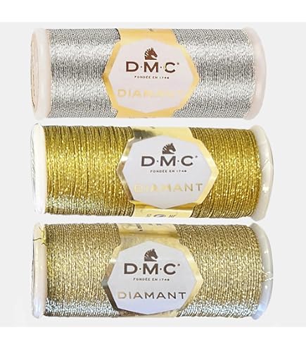 dmc様 Amazon.com: DMC Metallic Embroidery Thread 43.7yd - Gold